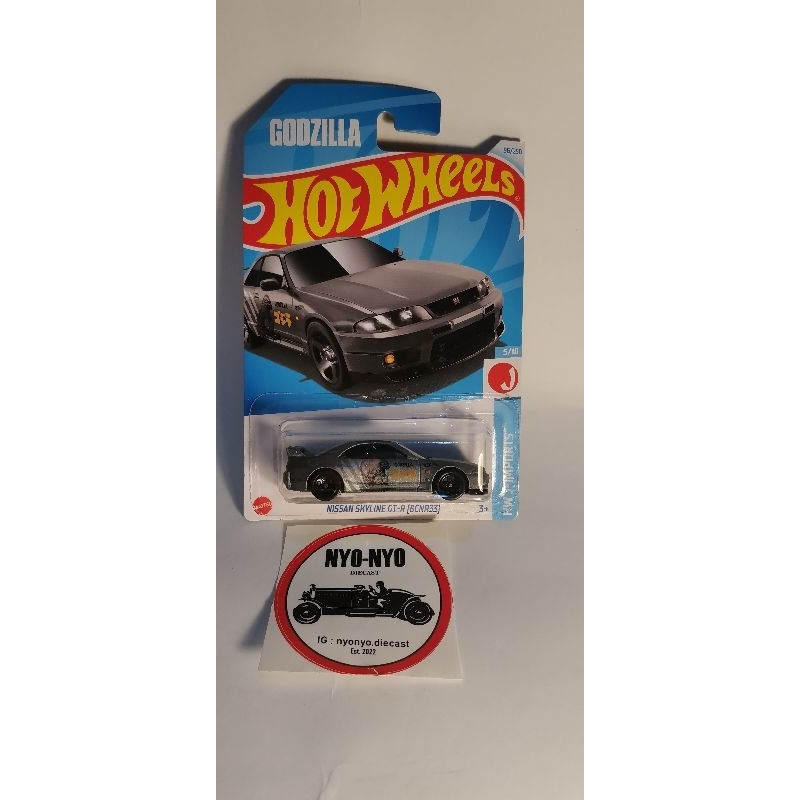 Hotwheels Godzilla Nissan GTR Skyline Abu-abu
