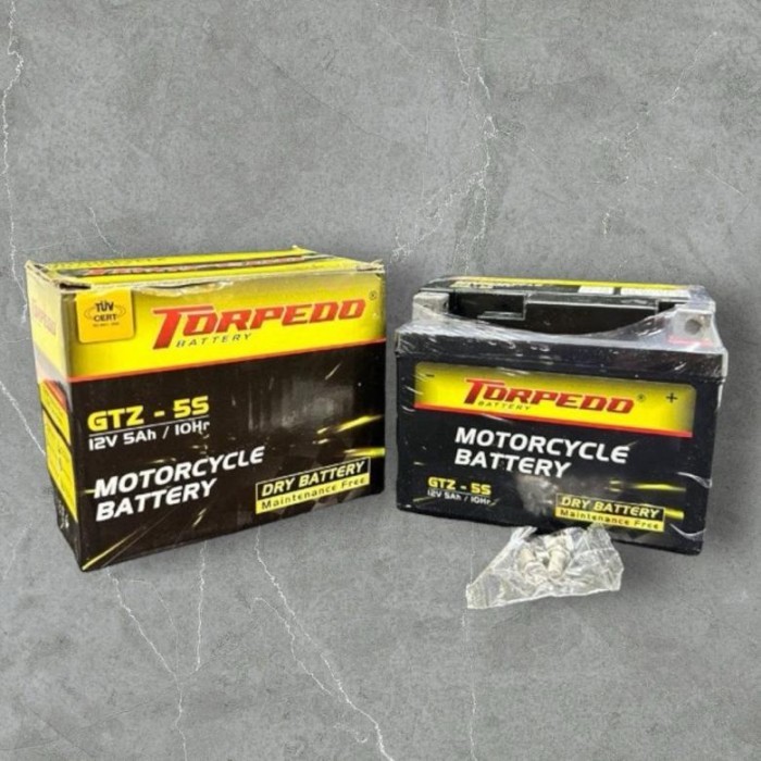 AKI ACCU TORPEDO BOLT GTZ5S MATIC BEBEK SPORT FULL KERING MF