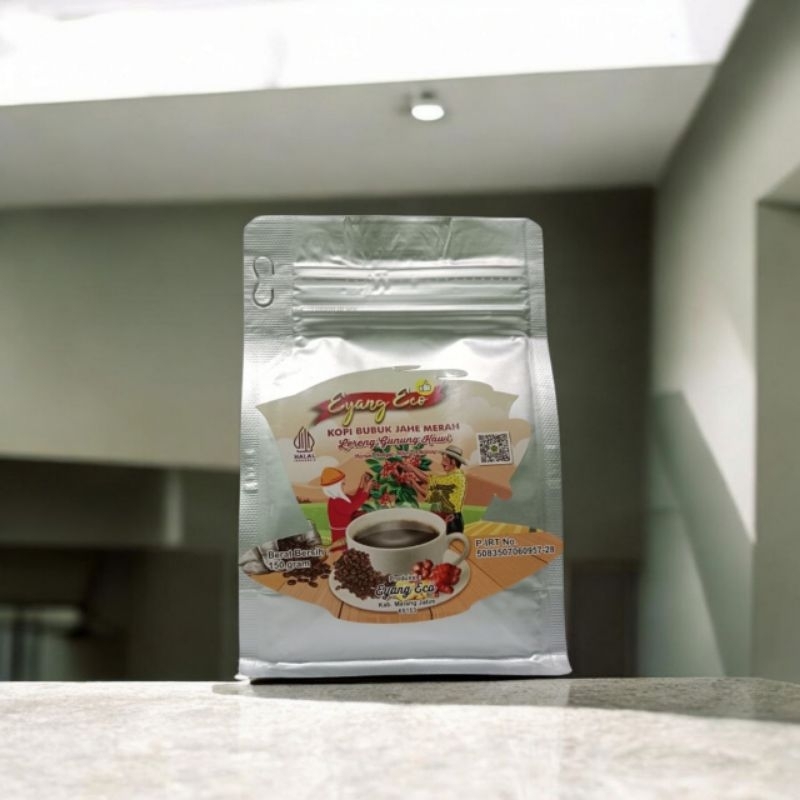 

Kopi Bubuk Jahe Merah Lereng Gunung Kawi 150 Gr (Eyang Eco)