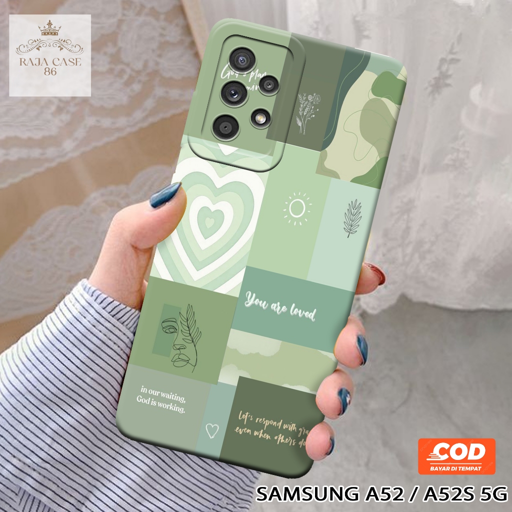 Softcase Samsung Galaxy A52 5G / A52s 5G - Rajacase - Case Samsung A52 5G - Motif Case Aesthetic - C