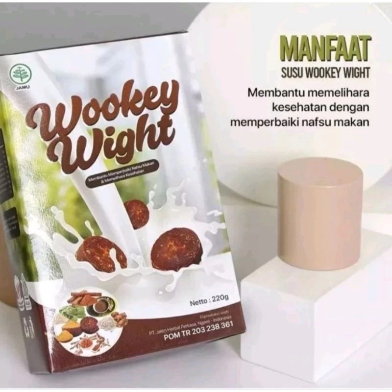

TERMURAH 1 BOX Wookey Weight - Susu Penambah Berat Badan Herbal 1 Paket