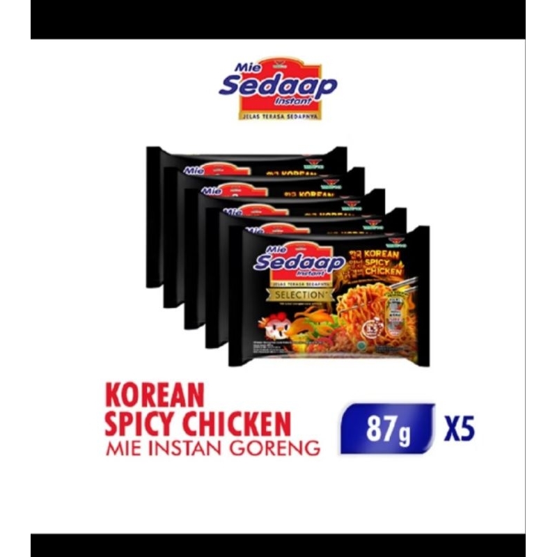 

sedap korea spicy mie instan goreng isi 5pcs