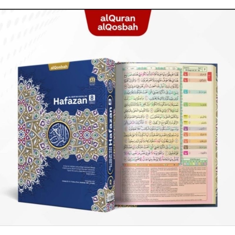 Alqosbah: Al Quran HAFAZAN 8 BLOK TERJEMAH TAJWID A5