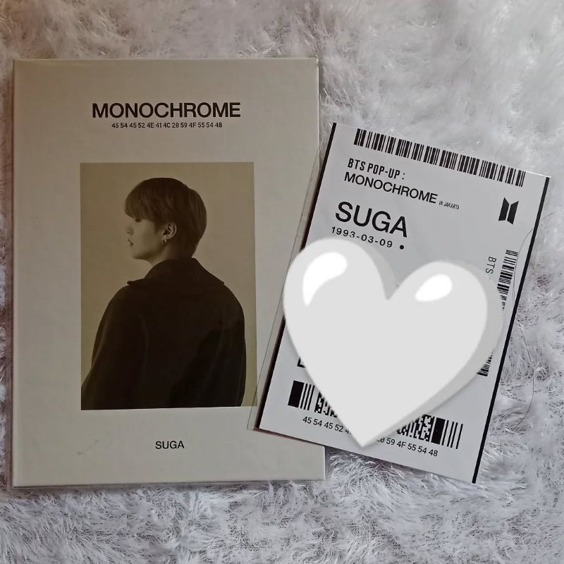 BTS Pop-Up Monochrome Suga