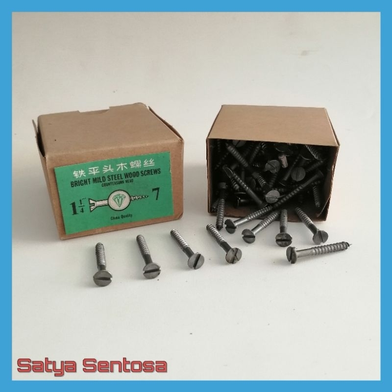 Sekrup Kayu 1 1/4" x 7 Merk Diamond 1 box (144 pcs)