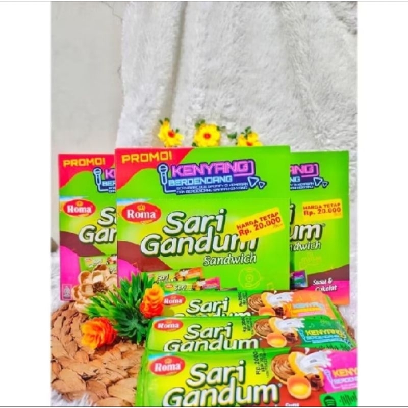 

Sari gandum sandwich box isi 12 sachet