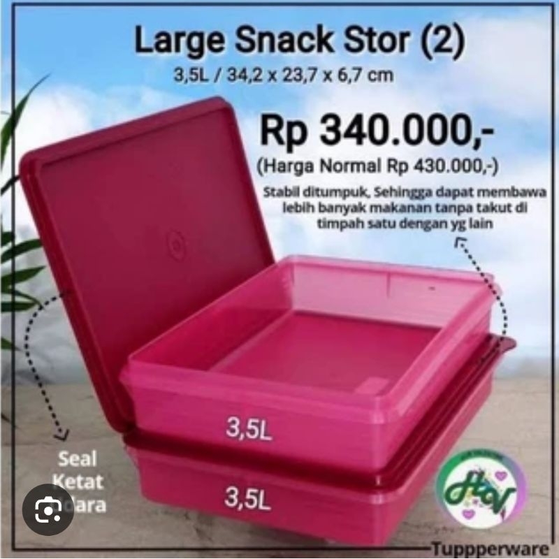 Paket Large Snack Store/Large snack store/Snack store Tupperware/tupperware pontianak/tupperware Mal