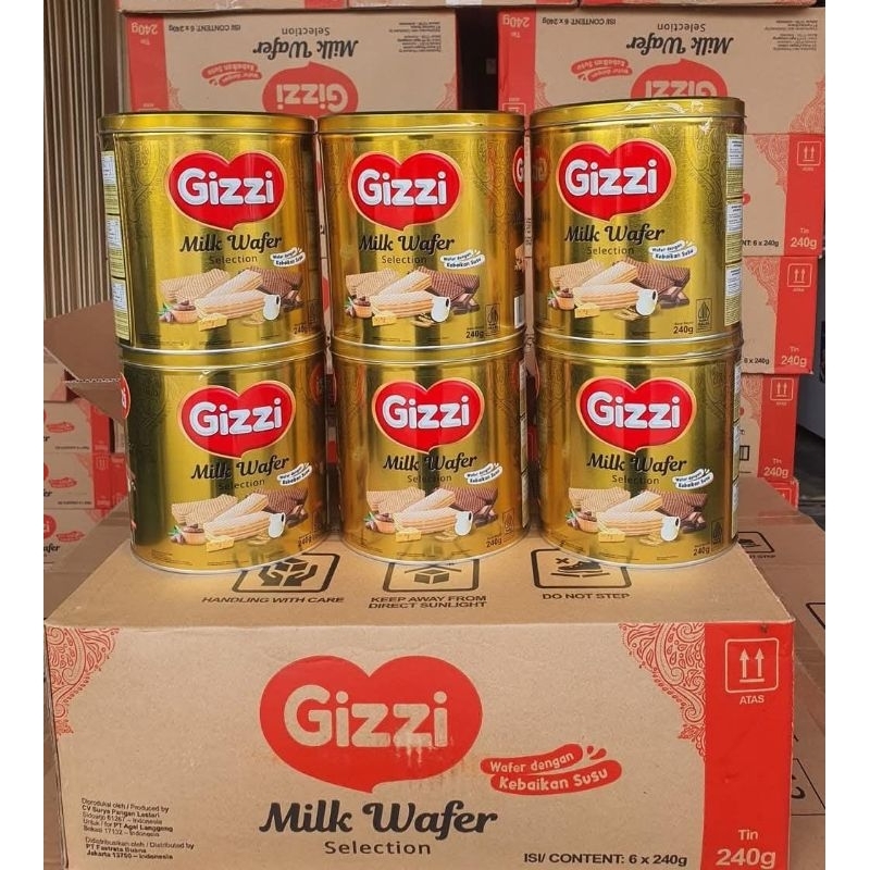 

Gizzi Milk Wafer Selection 240g kaleng