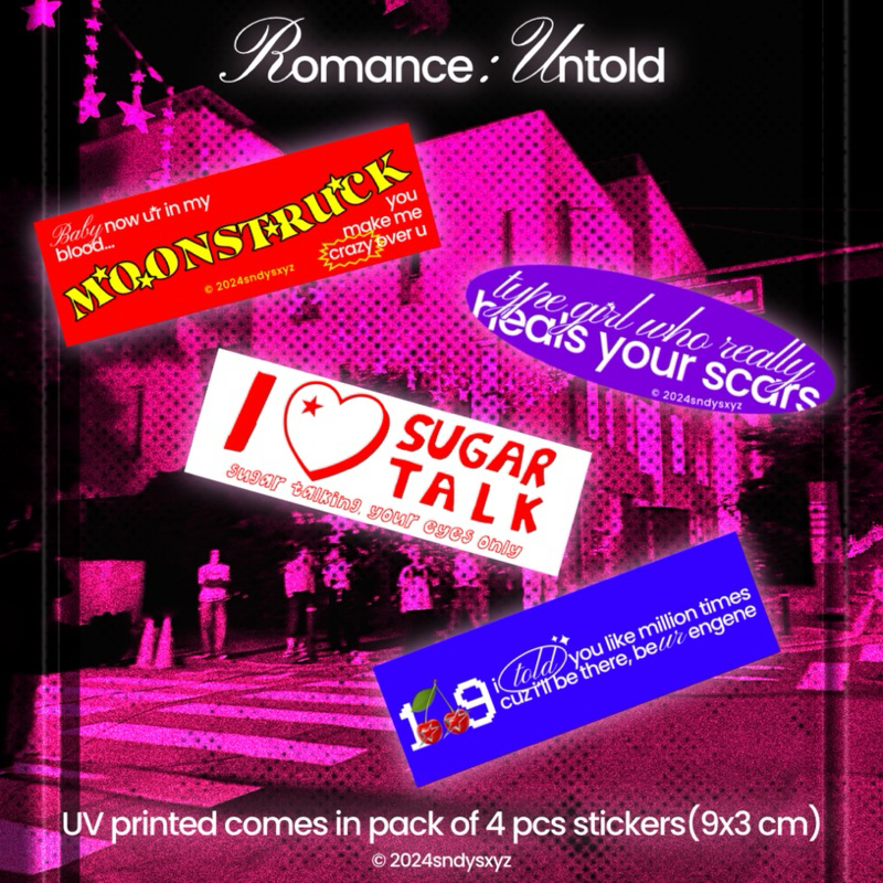 

Enhypen Romance Untold Stickers Pack