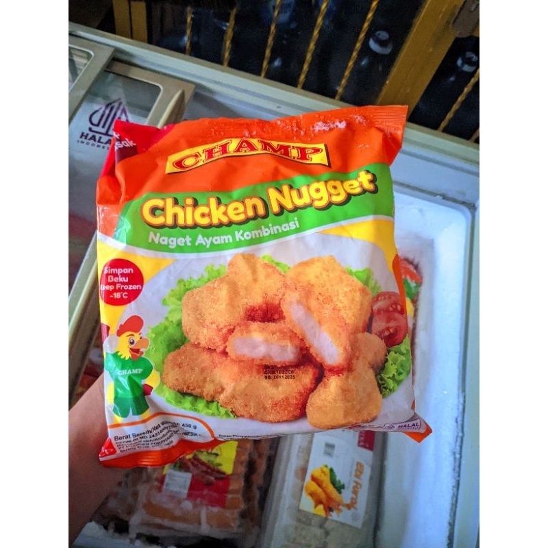 

Champ Chicken Nugget Ayam Kombinasi 450g