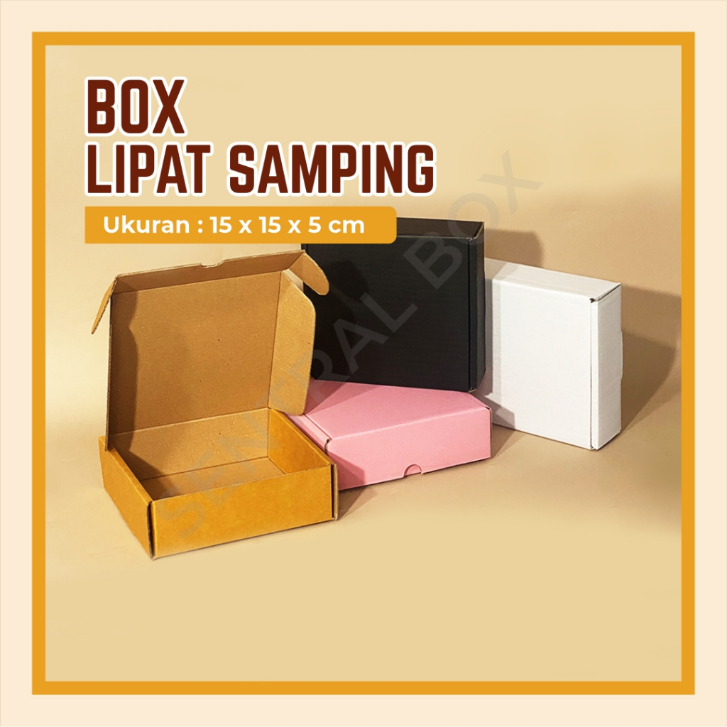 

Box DC LS (15 x 15 x 5 cm) - Kardus Packing Kado Gift Box Aesthetic / Custom Hampers Murah