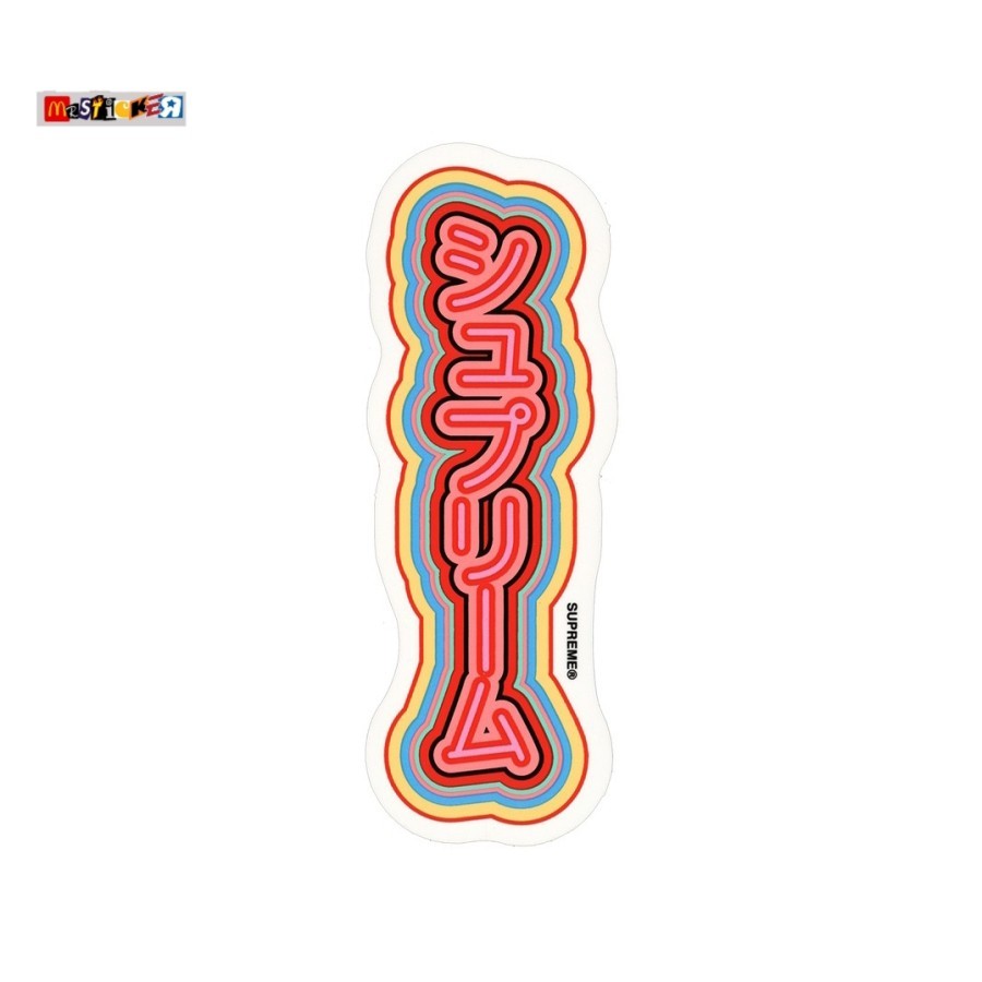 

sticker Supreme x Sekintani La Norihiro logo diecut stiker