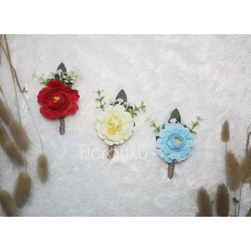 Bros Jas Pengantin - Bros bunga - Boutonniere