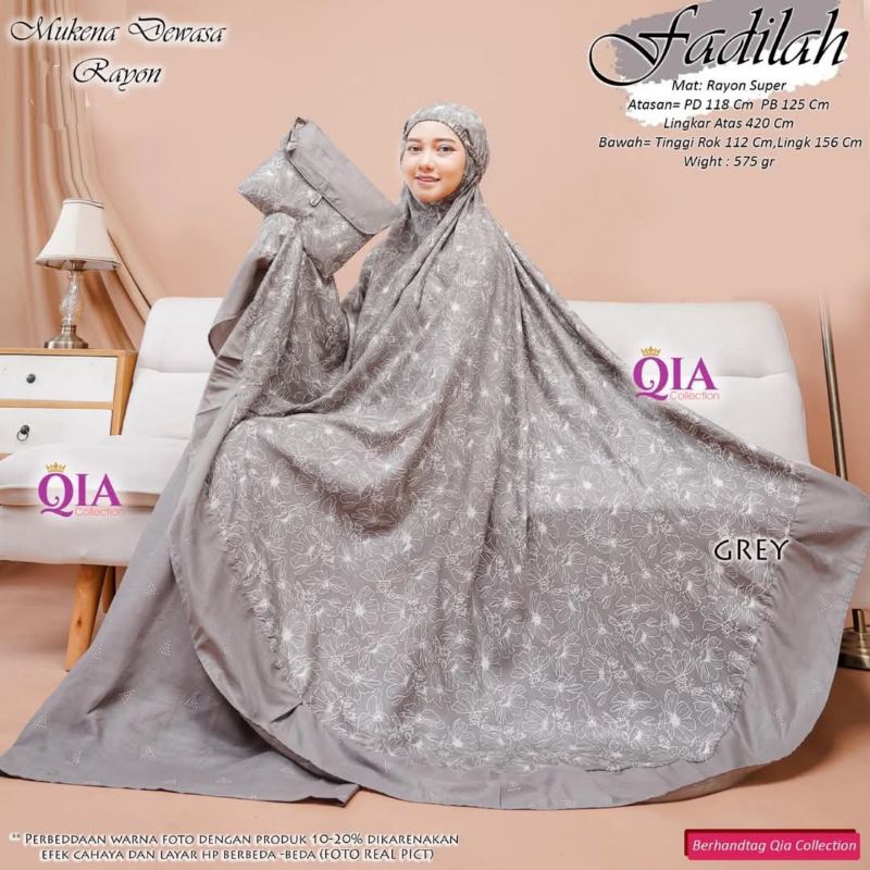 Mukena Dewasa Fadilah Rayon Super Free Tas