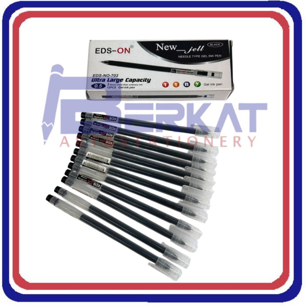 

[1 PACK] Ballpoint / Pulpen Gel NEW JELL 0.5mm EDS-ON