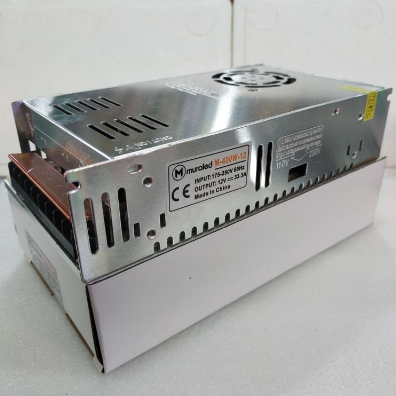 Power Supply Muraled / Travo Adaptor Muraled 400W 33,3A Kipas DC/12V Indoor Original