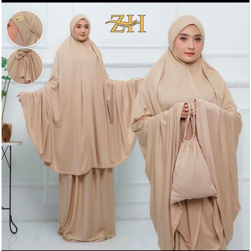 [COD] Mukena jersey Premium Mukena Jumbo Bahan Jatuh Lembut Mukena jersey Korea Mukena Spandek Iyris