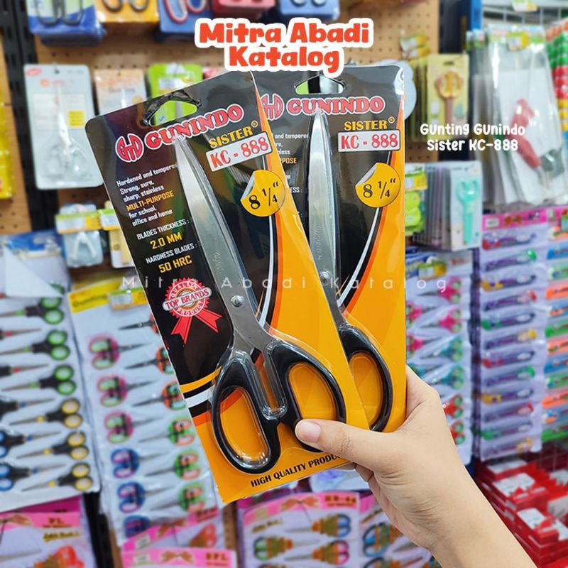 

Gunting Hitam Gunindo / Gunting Serba Guna / besar sedang kecil / Gunting Termurah Gunindo