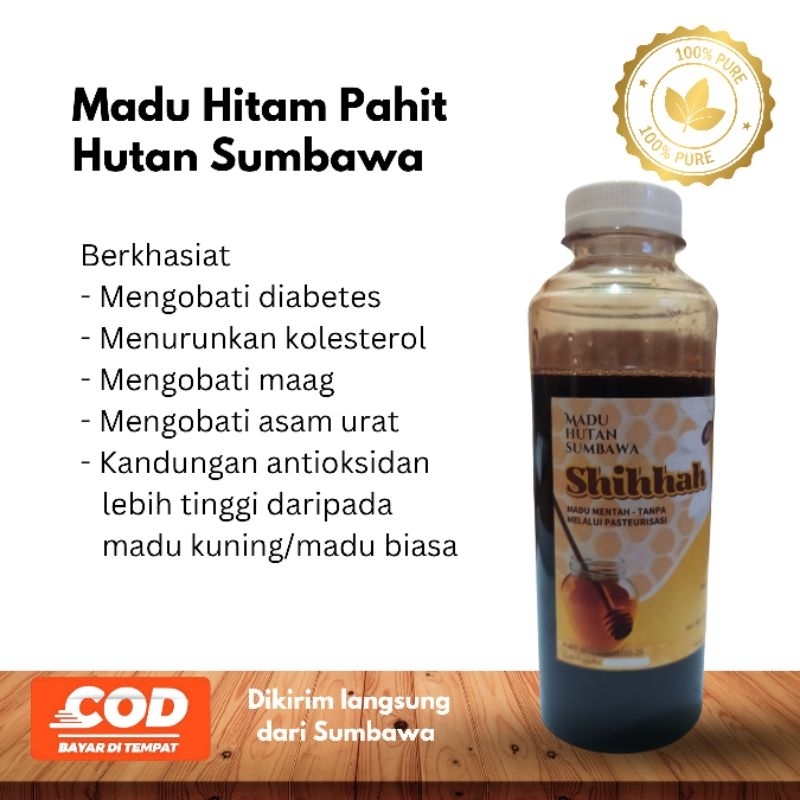 

200 ml Madu Hitam Pahit Hutan Sumbawa Dikirim Langsung dari Sumbawa