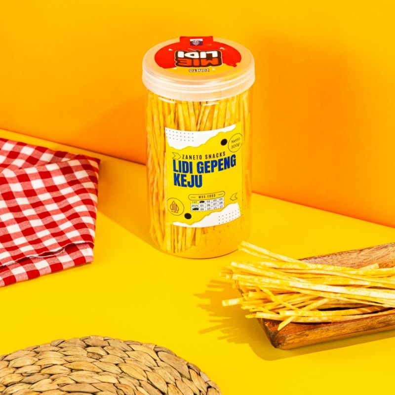 

wiw Zaneto Mie Lidi Toples Rasa Keju dan Balado - Kemasan 330gr Cemilan Gurih Renyah dan Nikmat,