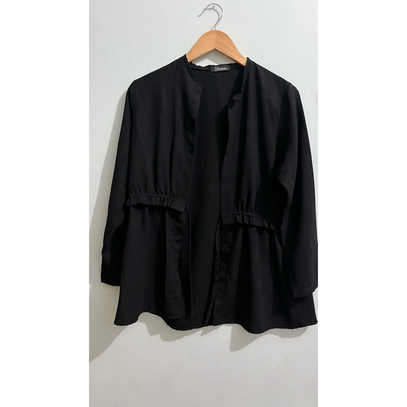 PRELOVED - OUTER SIFON WANITA HITAM
