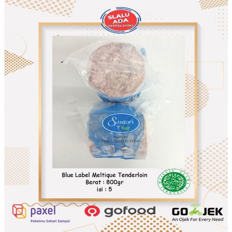 

Daging Steak Wagyu Blue Label Tenderloin 800gr Isi 5pcs