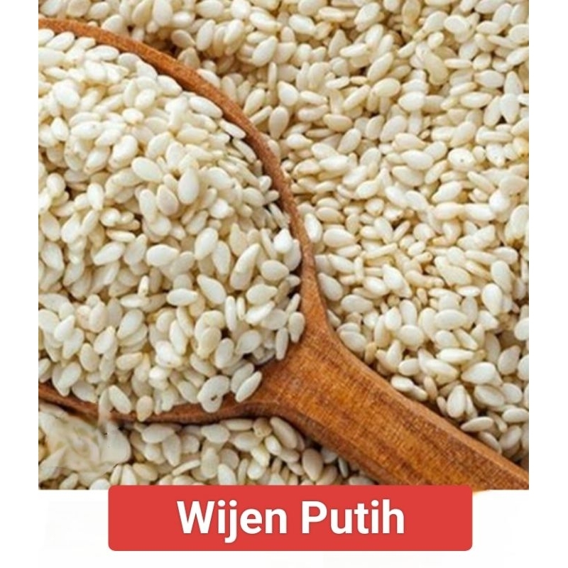 

Wijen Putih kualitas bagus terjamin tanpa kutu, kemasan 250 gram, 500 gram, dan 1kg