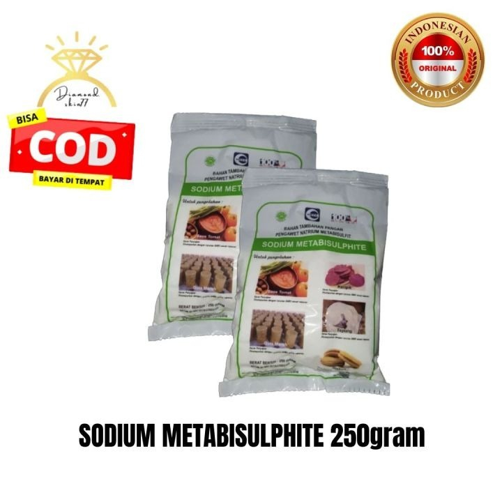 

❗️GROSIR❗️PENGAWET SAOS SODIUM METABULSUFIT 250 gr BAHAN TAMBAH PANGAN