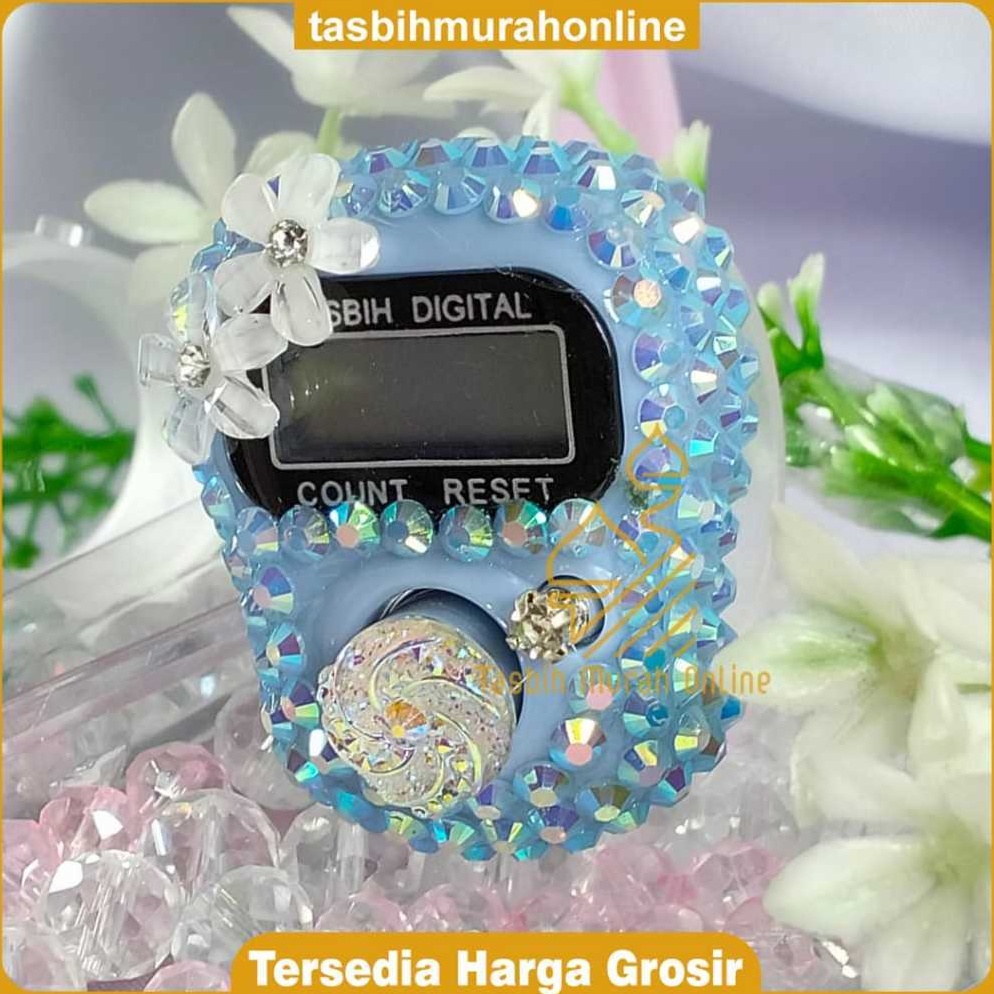 TMO Tasbih Cincin Cantik Hias Swarovski  Zikir Cincin Permata