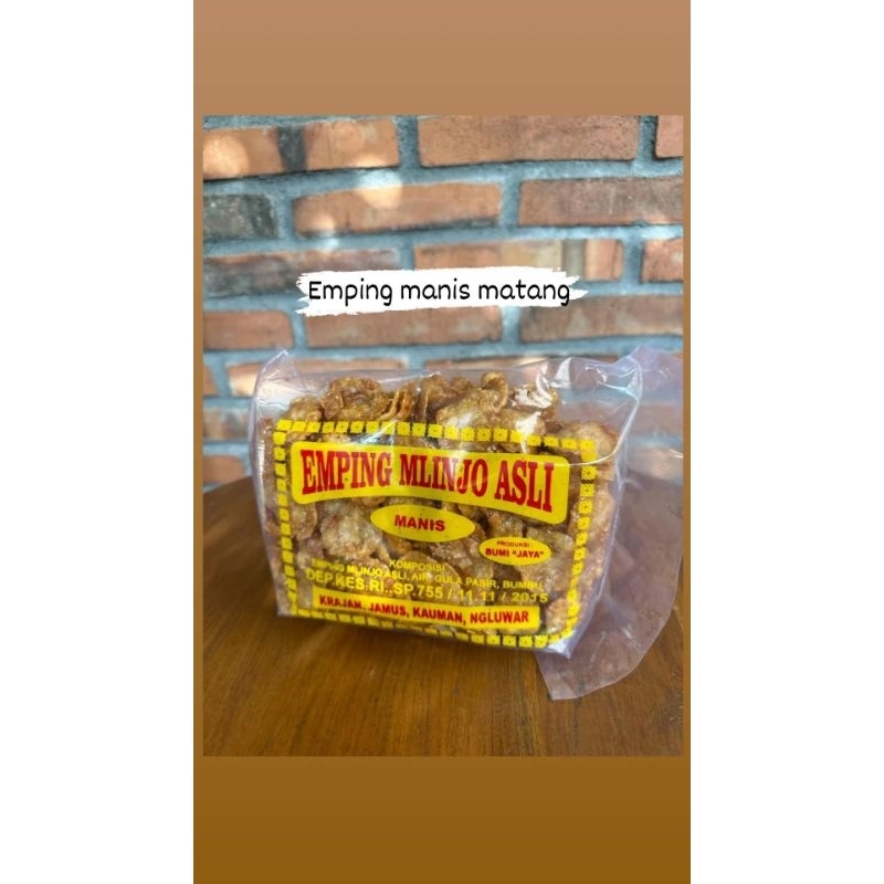 

Emping Melinjo Manis Matang oleh - oleh Khas Ngluwar Magelang