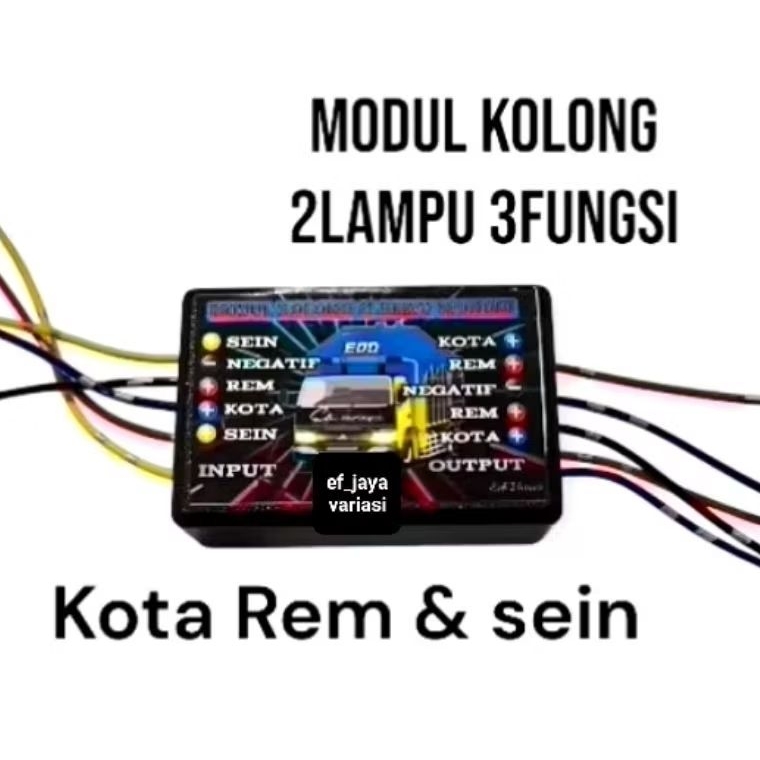 MODUL LAMPU KOLONG 2LAMPU 3FUNGSI KOTA REM & SEIN 12/24V  Mobil Pickup Truck/Bis
