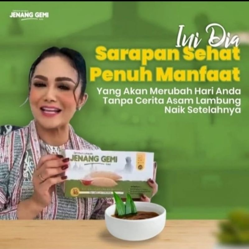 

Jenang Gemi 30 sachet | Rasa Gula Aren | Asam Lambung, Maag, Gerd