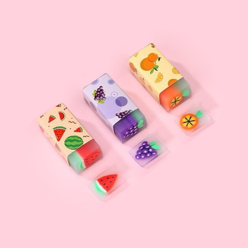 

penghapus bentuk buah penghapus pensil