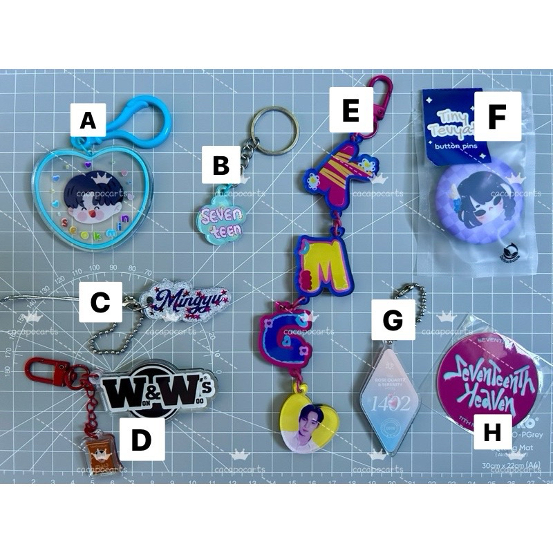 PRELOVED CAHOL KEYCHAIN PHONE STRAP FANMADE MINGYU DK HEAVEN MEETYX SIDELOADER TOPLOADER PVC