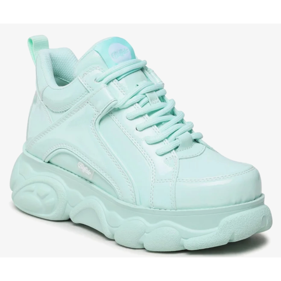 Buffalo Vegan Shoes CLD CORIN Mint Patent Shoes 40