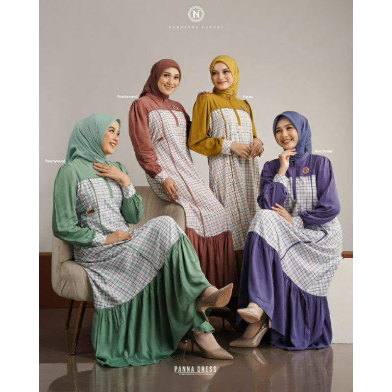 PROMO Nadheera Luxury Panna Dress Dress Motif Gamis