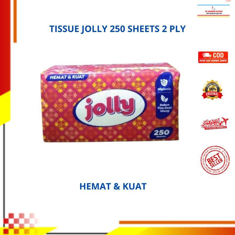 Tissue JOLLY 250 Sheets PROMO MURAH/JOLLY Tissue 250 Sheets PROMO MURAH