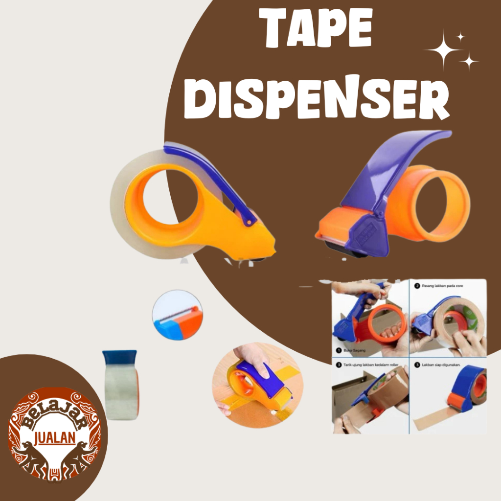 

Tape Dispenser Plakban Lakban Tape Cutter Isolasi Holder Plastik Solasi Pisau Packing Online