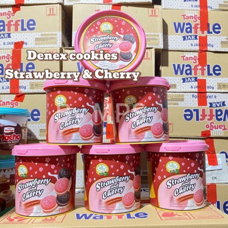 

DENEX COOKIES STRAWBERRY & CHERRY / SNACK LEBARAN / KUE LEBARAN