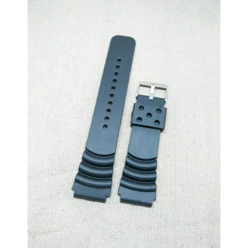 Rubber strap 22mm diver divers sports good quality part arloji antik klasik