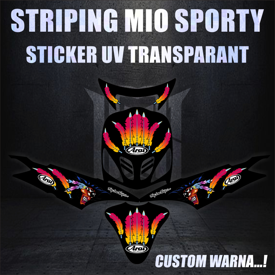 STRIPING MIO SPORTY ARAI TRANSPARANT UV