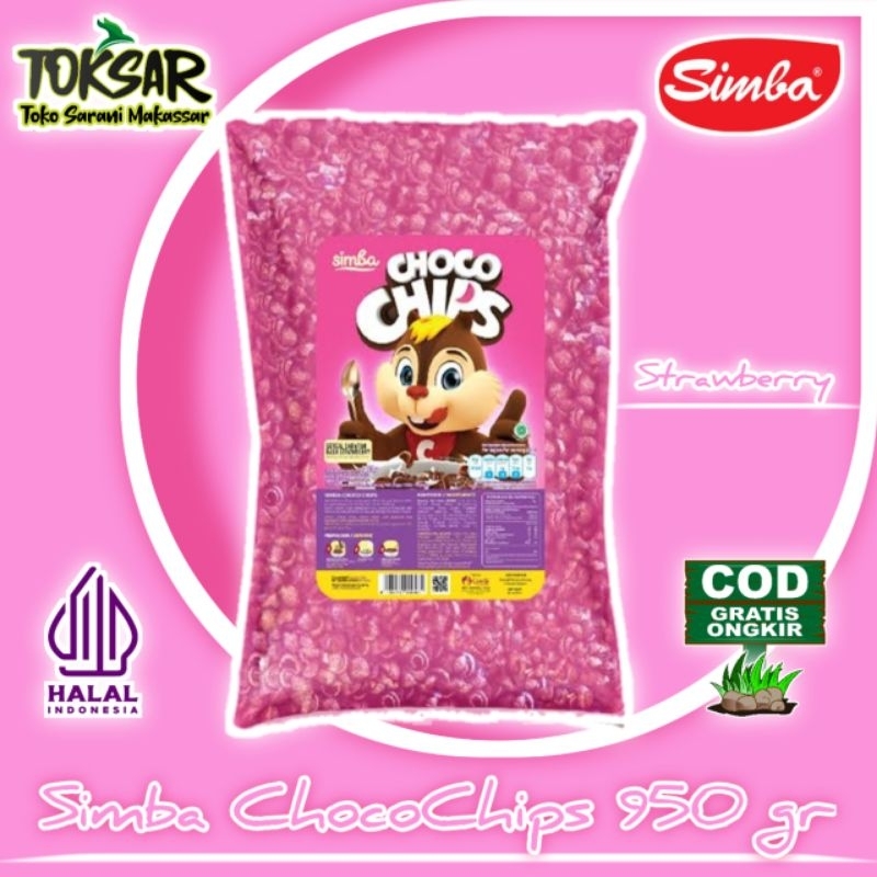 

ChocoChips Simba Strawberry 950 gram (Free Packing Dos!) | Sereal Strawberry | Sereal Promo | Cemilan