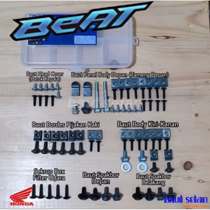 Baut Full body Honda Beat Karbu Baut Full body Honda Beat KarbuBaut Full body Honda Beat Karbu