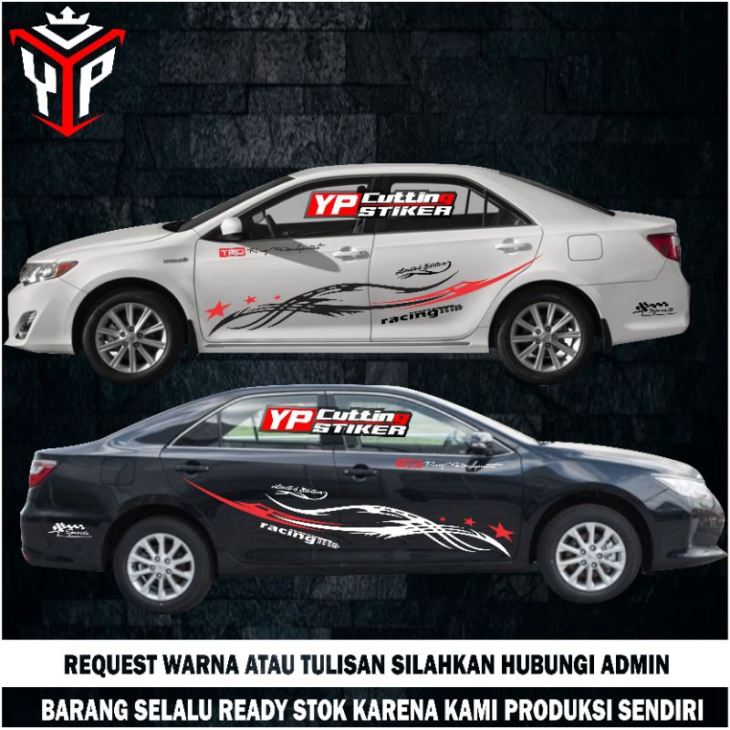 Sticker mobil sedan vios Corolla sticker list terlaris mobil sedan vios corolla bintang stiker mobil