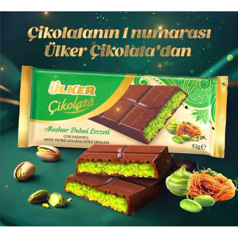 

Coklat Dubai ULKER 93gr asli turki langsung dari turkiye by handcarry