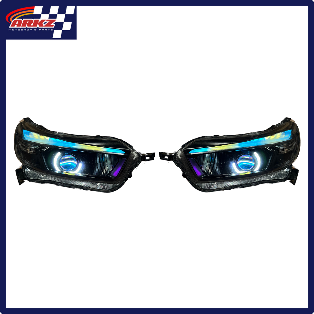 Paket Custom Headlamp Brio 2022 Up RS Satya Pro7 Aes Vinyx Orios Running RGB Alis Sein Matrix Paddle