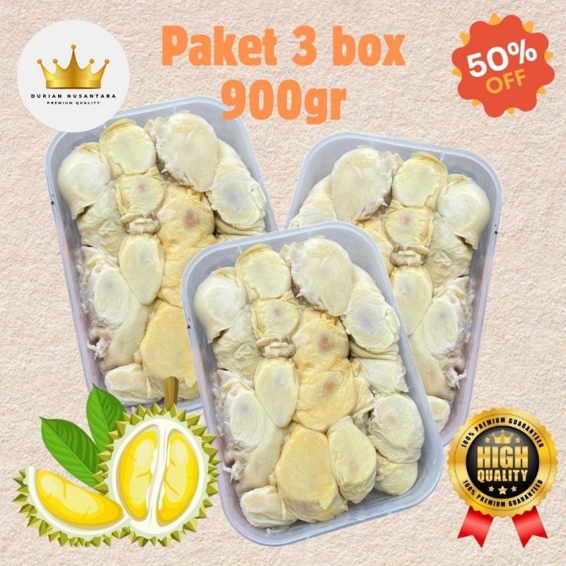 

PAKET 3 BOX DURPAS 900GR
