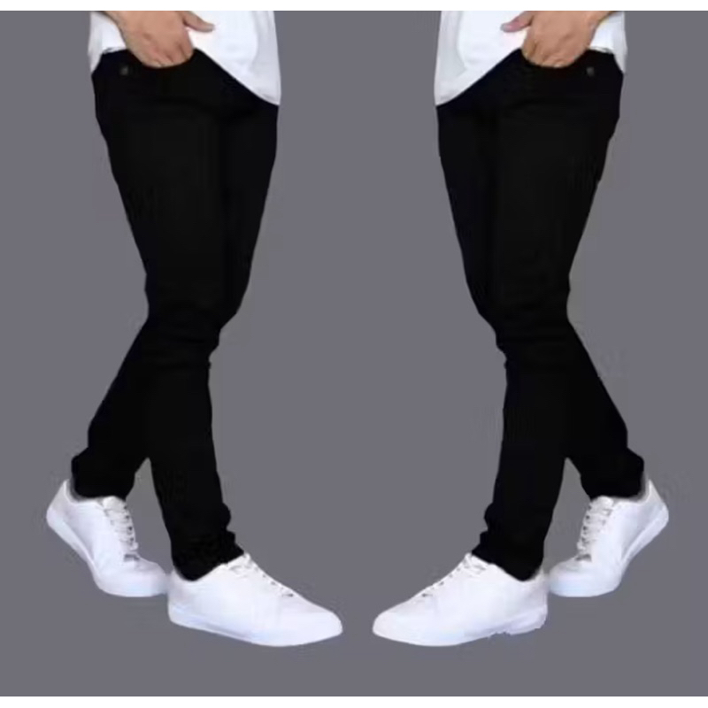 Celana Jeans Pria Hitam Pekat Celana Jeans Pria Slimfit Panjang Celana Jeans Pria Hitam