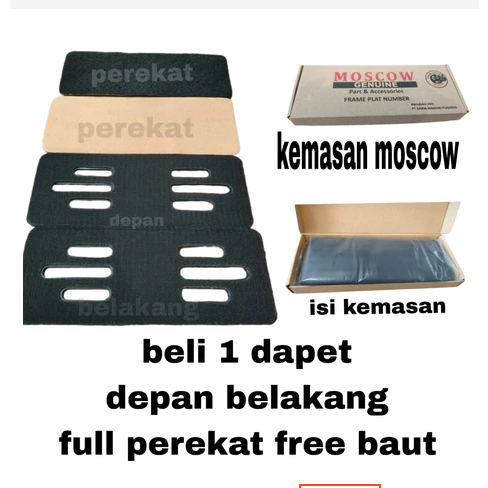 FRAMELESS PLAT DUDUKAN PLAT-NOMOR-UNIVERSAL-FRAMELESS-PLAT-NOMOR-1-SET-MOTOR-(-CLEAN-LOOK-)-PLAT-VAR