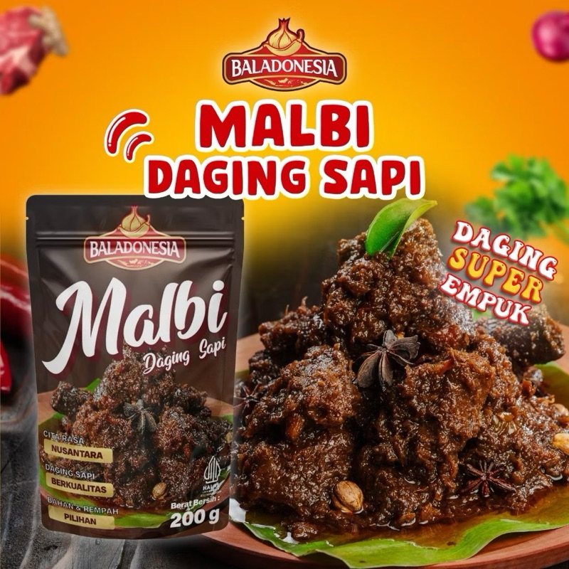 

MALBI DAGING SAPI / MALBI KHAS PALEMBANG 200 GR / DAGING MANIS
